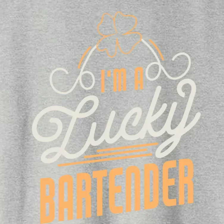 I'm A Lucky Bartender St Patricks Day Bartender Gift Women's Crop Top Tee