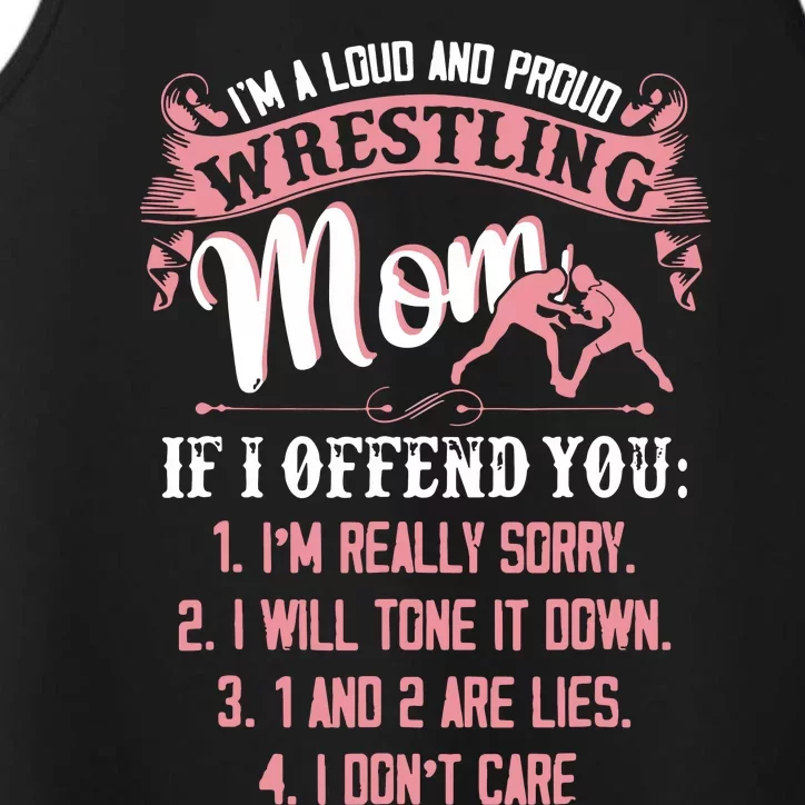 Im A Loud And Proud Wrestling Wresting Gifts Performance Tank