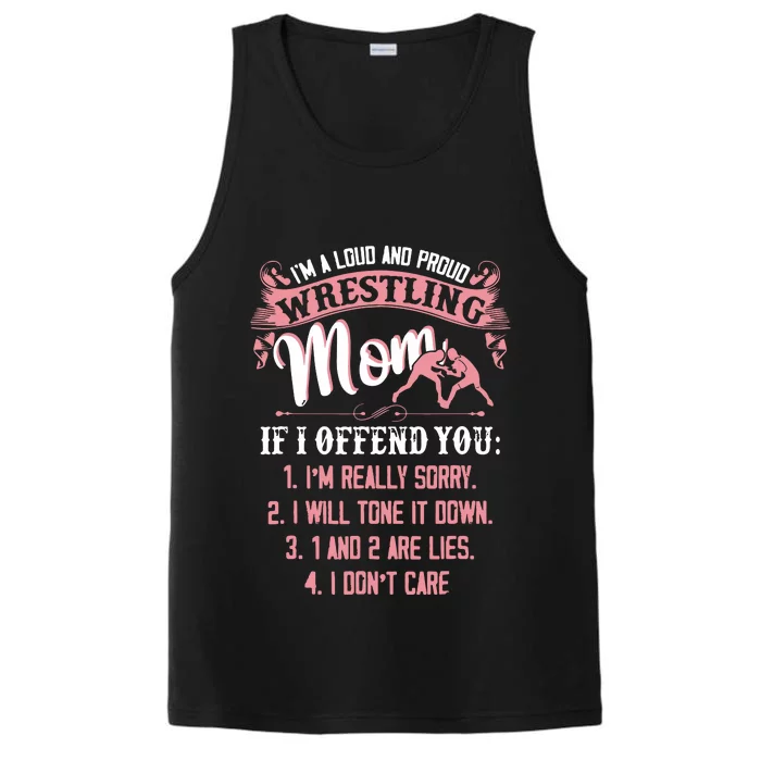 Im A Loud And Proud Wrestling Wresting Gifts Performance Tank