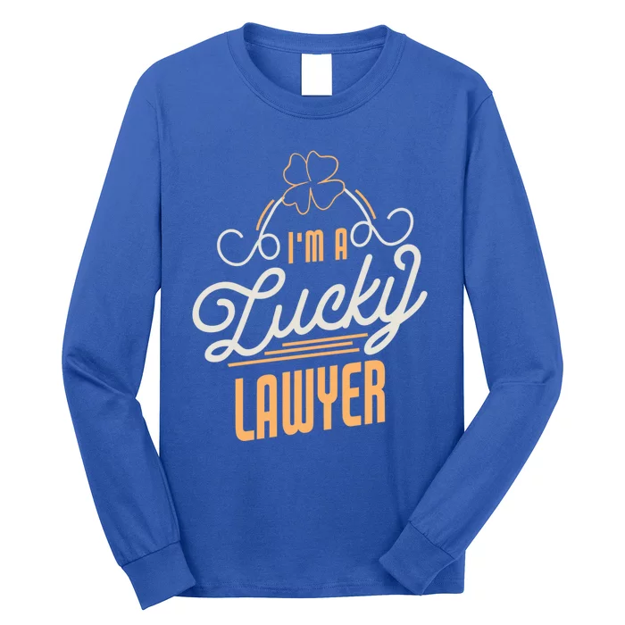 I'm A Lucky Lawyer St Patricks Day Lawyer Cute Gift Long Sleeve Shirt