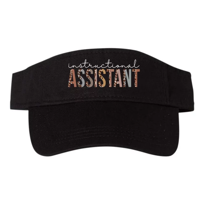 Instructional Assistant Leopard Appreciation Women For Work Valucap Bio-Washed Visor