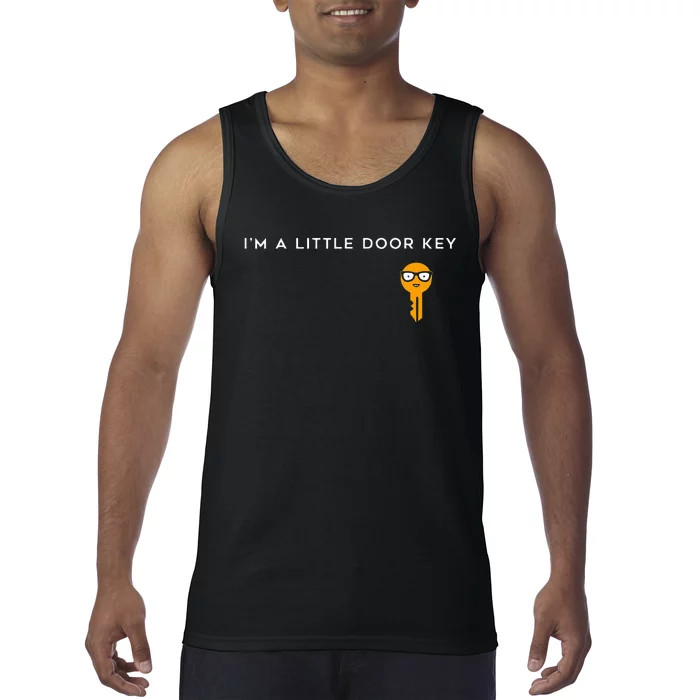 IM A Little Door Key Nerdy Bad Dorky Mom Dad Tank Top