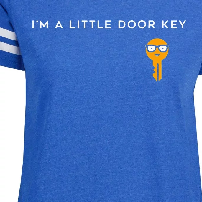 IM A Little Door Key Nerdy Bad Dorky Mom Dad Enza Ladies Jersey Football T-Shirt