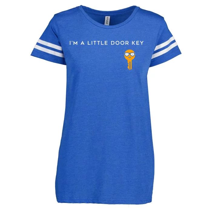 IM A Little Door Key Nerdy Bad Dorky Mom Dad Enza Ladies Jersey Football T-Shirt