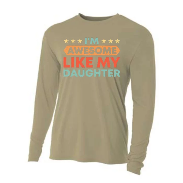 Im Awesome Like My Daughter Father Dad Cooling Performance Long Sleeve Crew