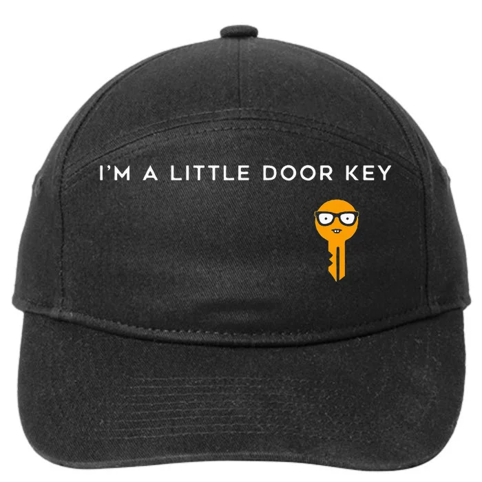 IM A Little Door Key Nerdy Bad Dorky Mom Dad Funny 7-Panel Snapback Hat