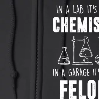 In A Lab ItS Called Chemistry Funny Chemist Full Zip Hoodie