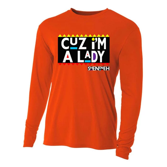 Im A Lady 90s Black Sitcom Lover Urban Clothing Cooling Performance Long Sleeve Crew