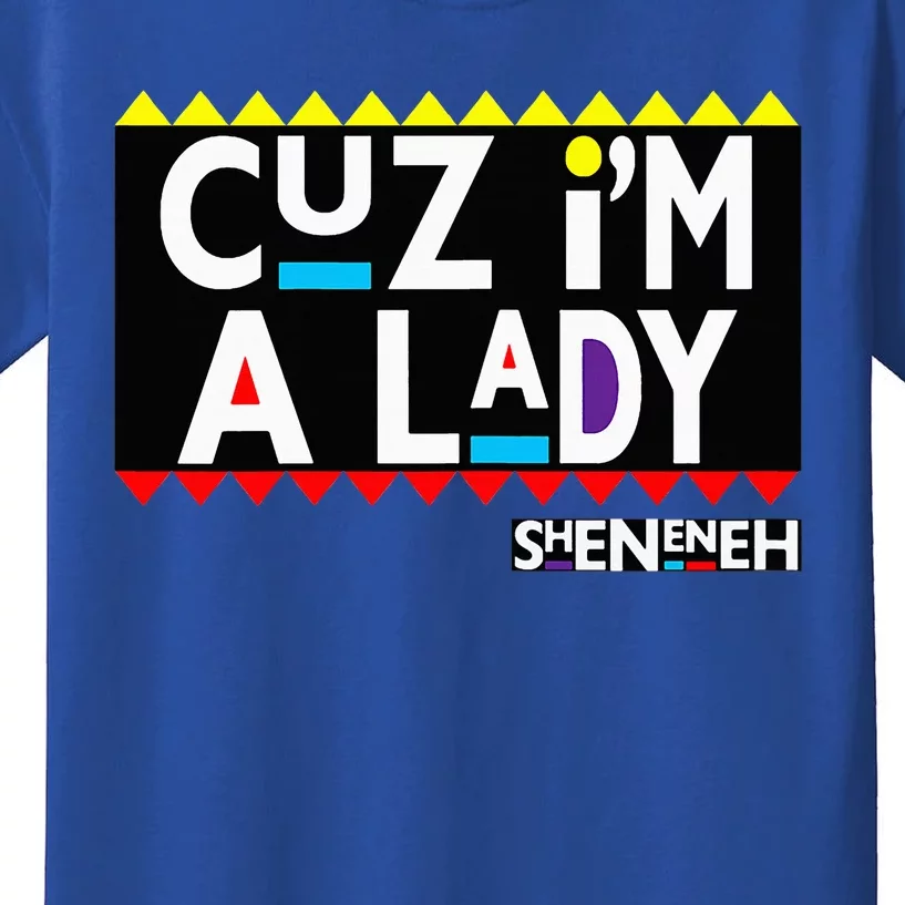 Im A Lady 90s Black Sitcom Lover Urban Clothing Kids T-Shirt