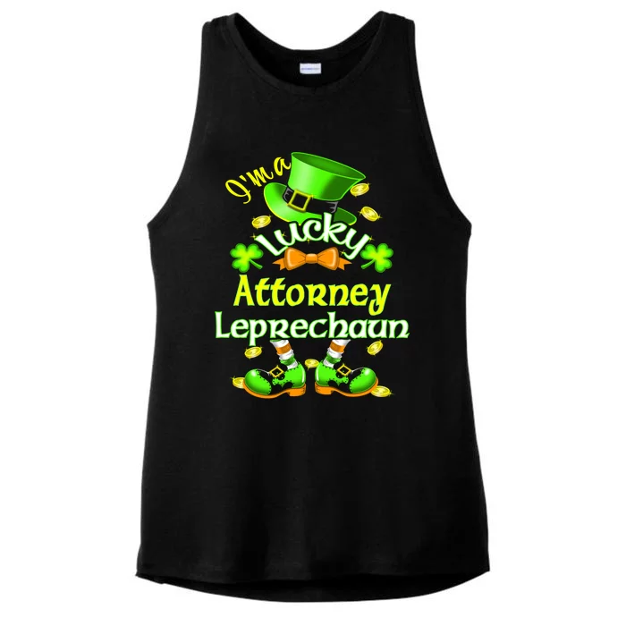 I'm A Lucky Attorney St Patrick's Leprechaun Costume Cute Gift Ladies Tri-Blend Wicking Tank