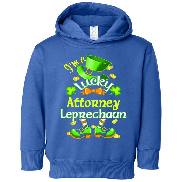 I'm A Lucky Attorney St Patrick's Leprechaun Costume Cute Gift Toddler Hoodie