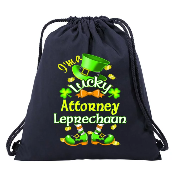 I'm A Lucky Attorney St Patrick's Leprechaun Costume Cute Gift Drawstring Bag