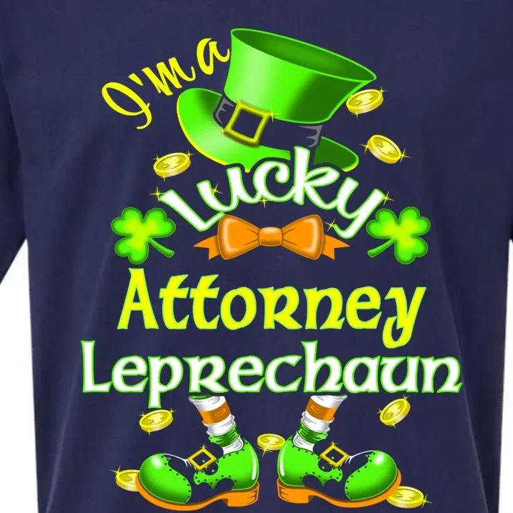 I'm A Lucky Attorney St Patrick's Leprechaun Costume Cute Gift Sueded Cloud Jersey T-Shirt