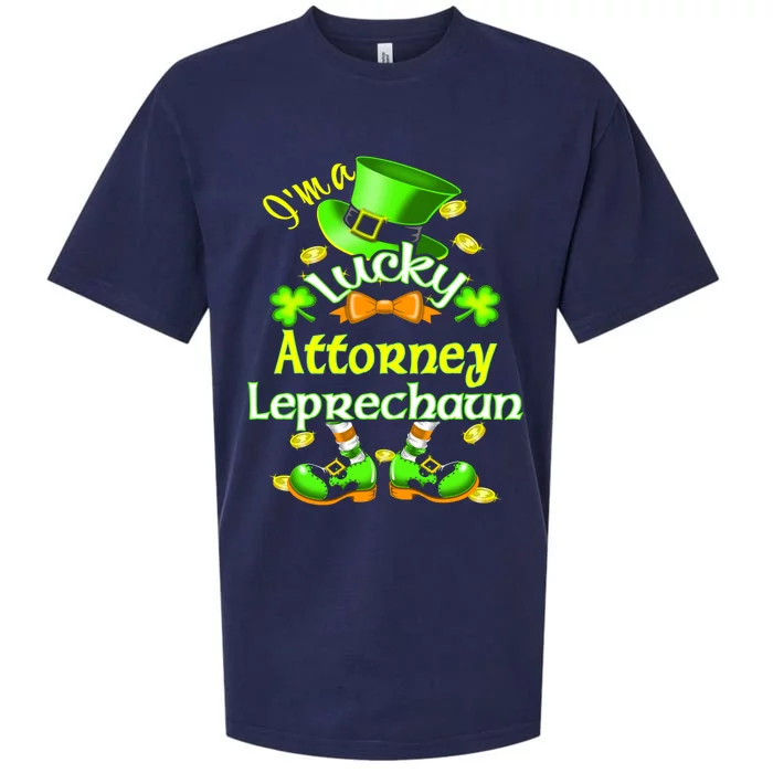 I'm A Lucky Attorney St Patrick's Leprechaun Costume Cute Gift Sueded Cloud Jersey T-Shirt