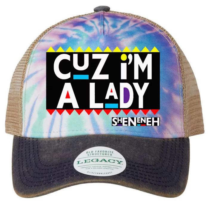 Im A Lady 90s Black Sitcom Lover Urban Clothing Legacy Tie Dye Trucker Hat