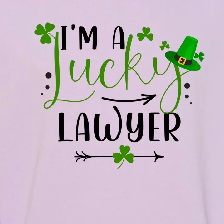 I'm A Lucky Lawyer Funny Matching Family St Patricks Day Funny Gift Garment-Dyed Sweatshirt