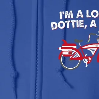 Im A Loner Dottie A Rebel Bicycle Full Zip Hoodie