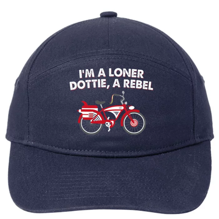 Im A Loner Dottie A Rebel Bicycle 7-Panel Snapback Hat