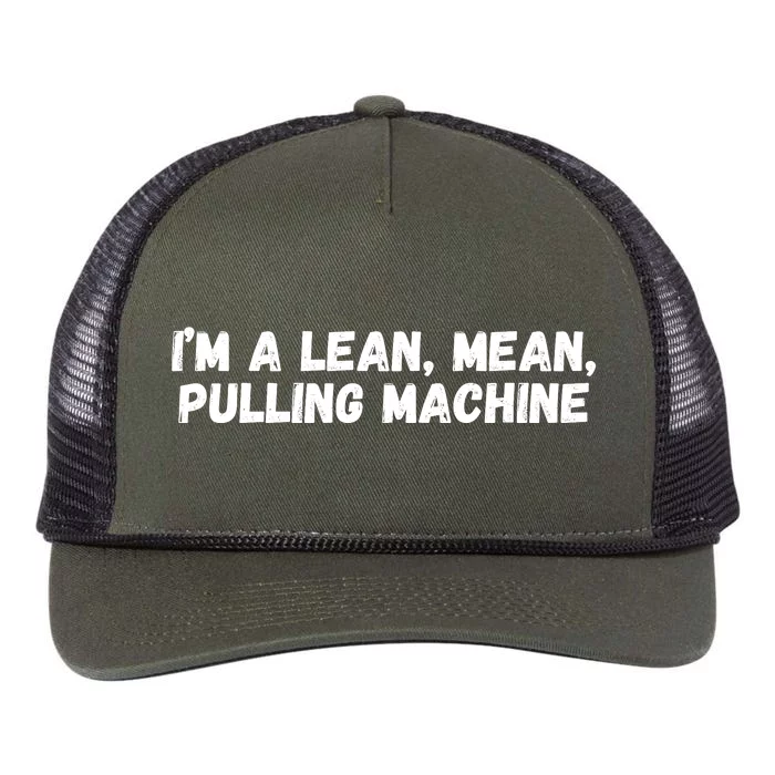 I’M A Lean Mean Pulling Machine Retro Rope Trucker Hat Cap