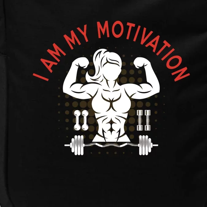 I Am My Motivation Fitness Graphic Impact Tech Backpack