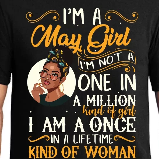 Im A May Girl Black Women Taurus Pajama Set