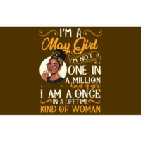 Im A May Girl Black Women Taurus Bumper Sticker