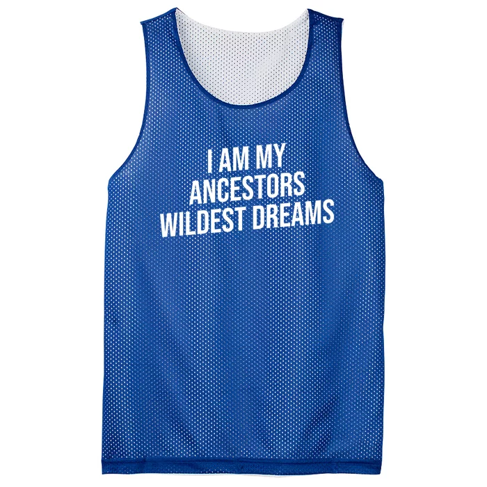 I Am My Ancestors Wildest Dreams Cool Gift Mesh Reversible Basketball Jersey Tank