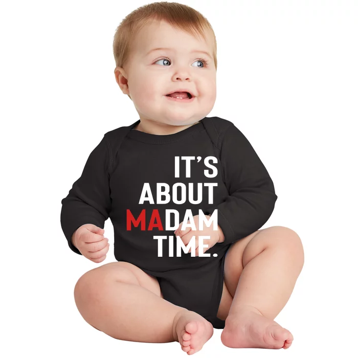 ItS About Madam Time Baby Long Sleeve Bodysuit