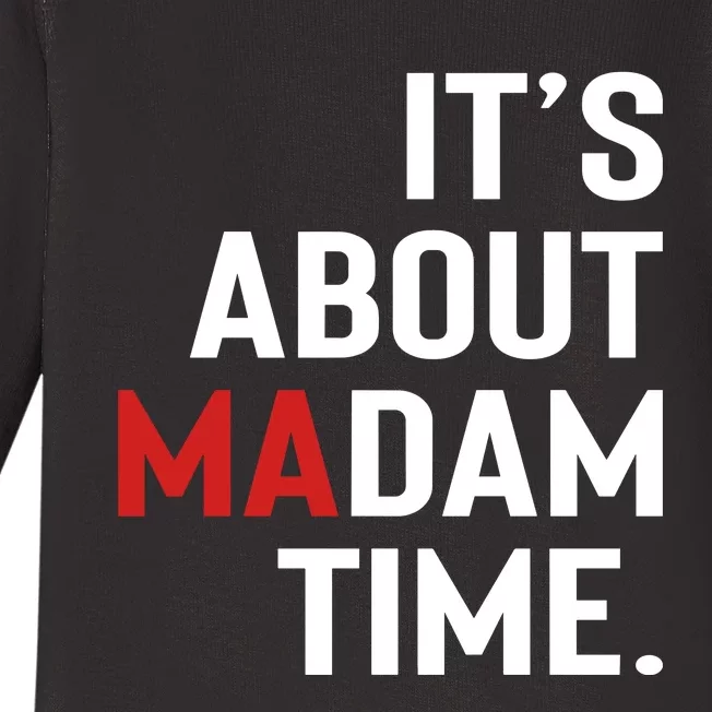 ItS About Madam Time Baby Long Sleeve Bodysuit