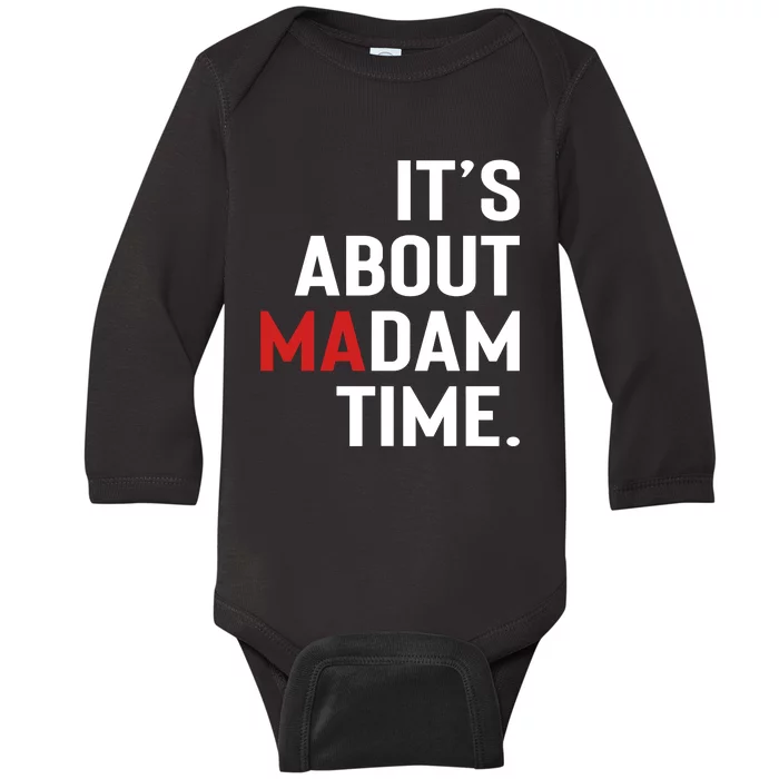 ItS About Madam Time Baby Long Sleeve Bodysuit