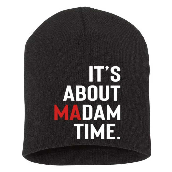 ItS About Madam Time Short Acrylic Beanie