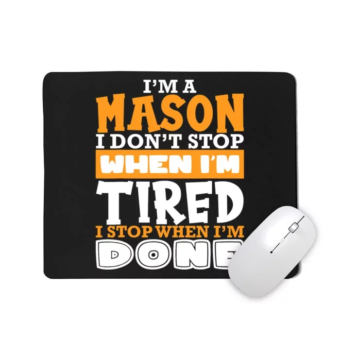 Im A Mason Freemason Masonic Master Masons Freemasonry Mousepad