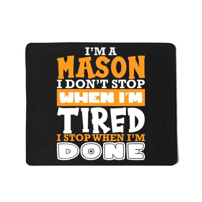 Im A Mason Freemason Masonic Master Masons Freemasonry Mousepad