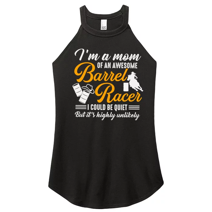 Im A Mom Of An Awesome Barrel Racer Women’s Perfect Tri Rocker Tank