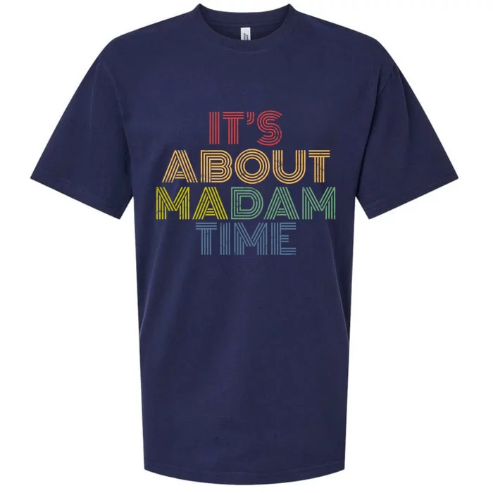 ItS About Madam Time Kamala Retro Distressed Vintage Cool Gift Sueded Cloud Jersey T-Shirt