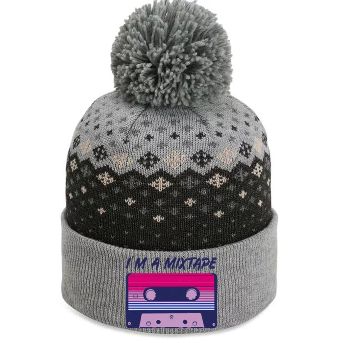 I'm A Mixtape Bisexual Bi Lgbt Bisexual Pride Gift The Baniff Cuffed Pom Beanie