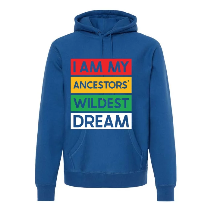 I Am My Ancestors Wildest Dream Gift Black History Month Gift Premium Hoodie