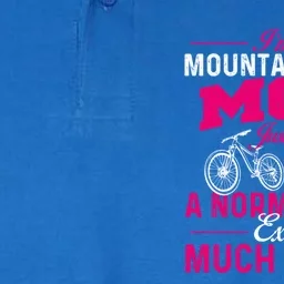 I'm A Mountain Biking Mom Funny Gift Cyclist Cycling Coach Bicycle Gift Softstyle Adult Sport Polo