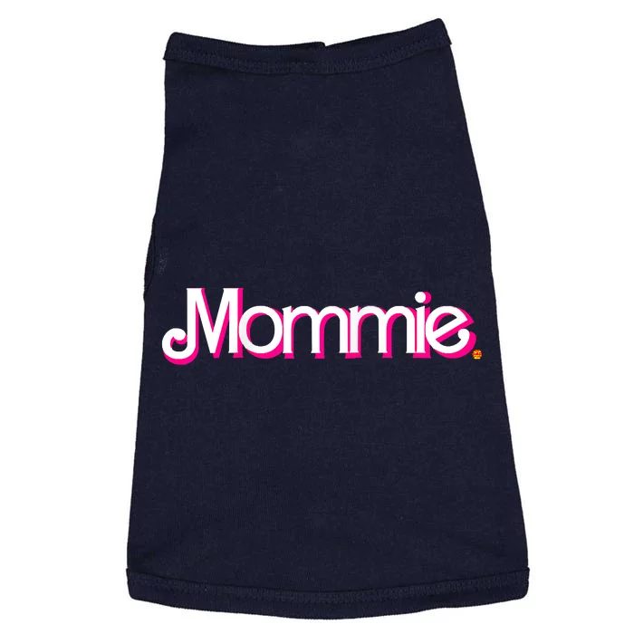 In A Mommie World Raglan Baseball Doggie Tank