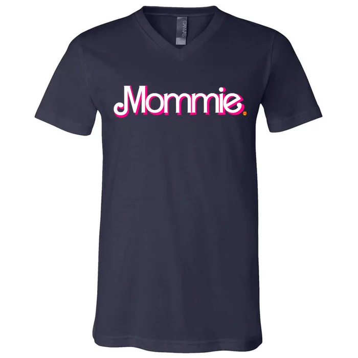 In A Mommie World Raglan Baseball V-Neck T-Shirt