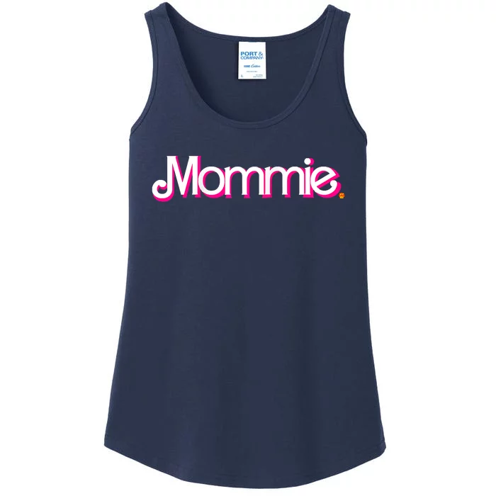 In A Mommie World Raglan Baseball Ladies Essential Tank