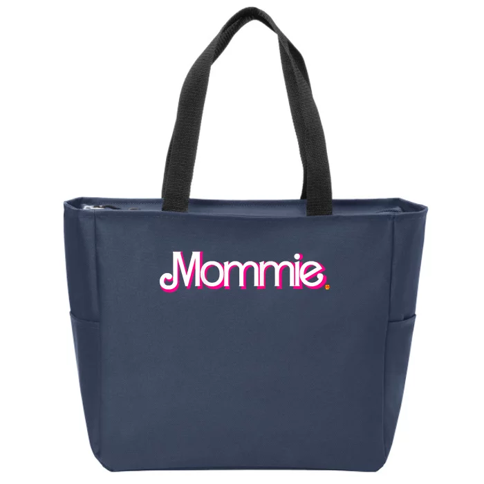 In A Mommie World Raglan Baseball Zip Tote Bag