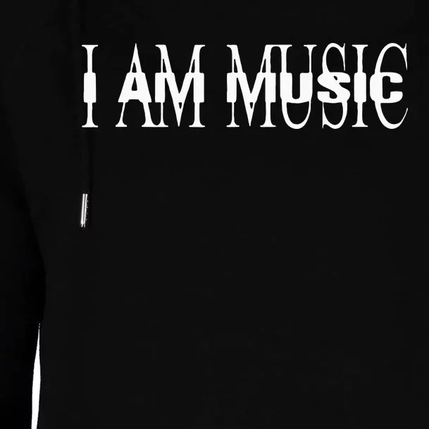 I Am Music Rap Trap Hip Hop Rage Womens Funnel Neck Pullover Hood