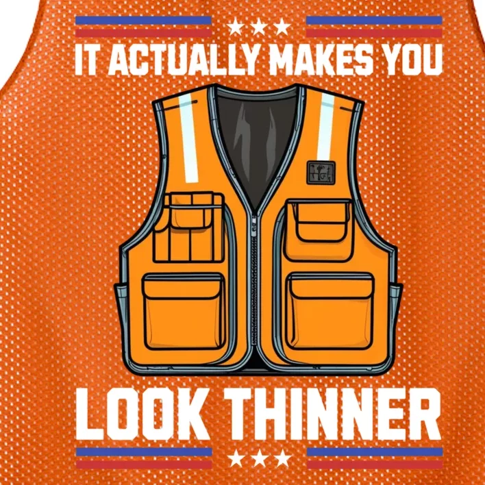 It Actually Makes You Look Thinner Trash Collector Vest Mesh Reversible Basketball Jersey Tank