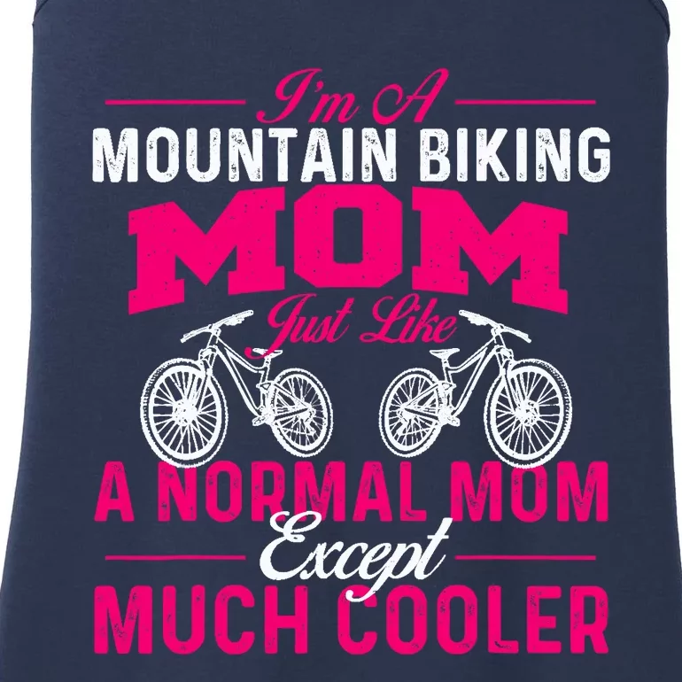 Im A Mountain Biking Mom Cyclist Cycling Coach Bicycle Ladies Essential Tank