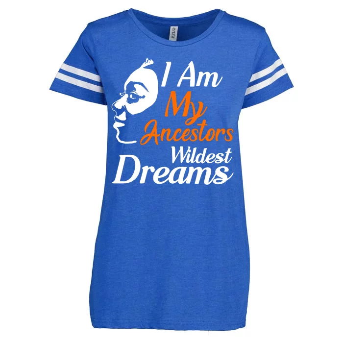 I Am My Ancestors Wildest Dreams Enza Ladies Jersey Football T-Shirt