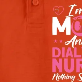 Im A Mom Nurses Dialysis Nurse Great Gift Dry Zone Grid Performance Polo