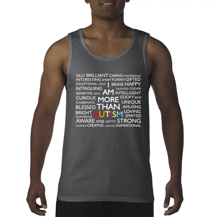 I Am More Than Autism Awareness Gift Tank Top