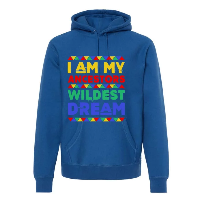 I Am My Ancestors Wildest Dream Black History Month Gift Premium Hoodie