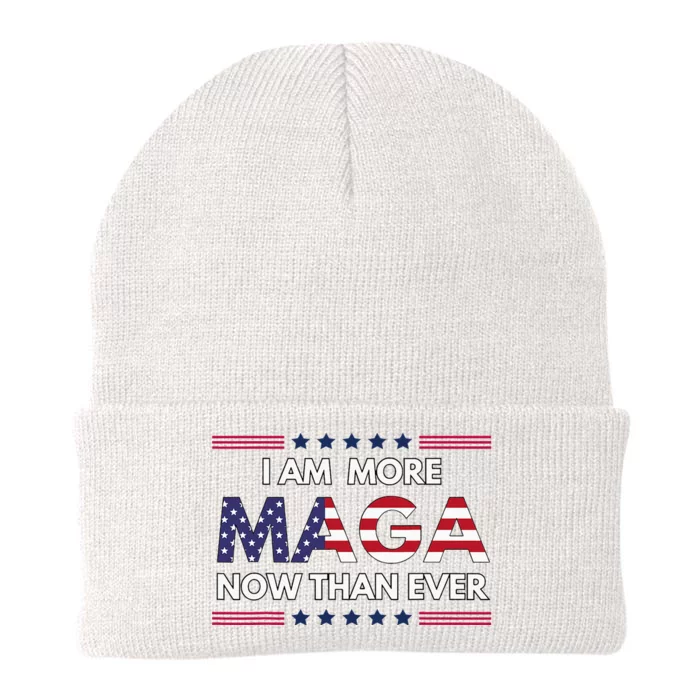 I Am More Maga Now Than Ever Trump Supporters American Knit Cap Winter Beanie